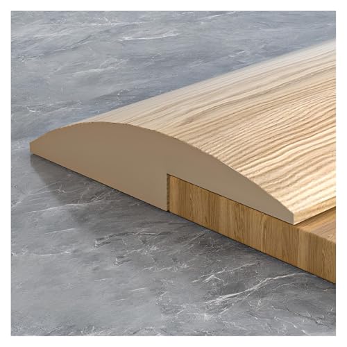 Übergangsprofil Selbstklebend Pvc Boden-Übergangsstreifen, Abdeckleiste, Vinyl Übergangsschiene Abschlussprofil, Teppichkantenleiste Für Parkett- Und Laminatböden,Abdeckleiste(Maple grain,3 * 300cm) von PQPQLI