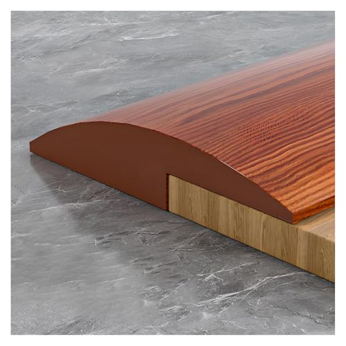 Übergangsprofil Selbstklebend Pvc Boden-Übergangsstreifen, Abdeckleiste, Vinyl Übergangsschiene Abschlussprofil, Teppichkantenleiste Für Parkett- Und Laminatböden,Abdeckleiste(Red oak,3 * 300cm) von PQPQLI