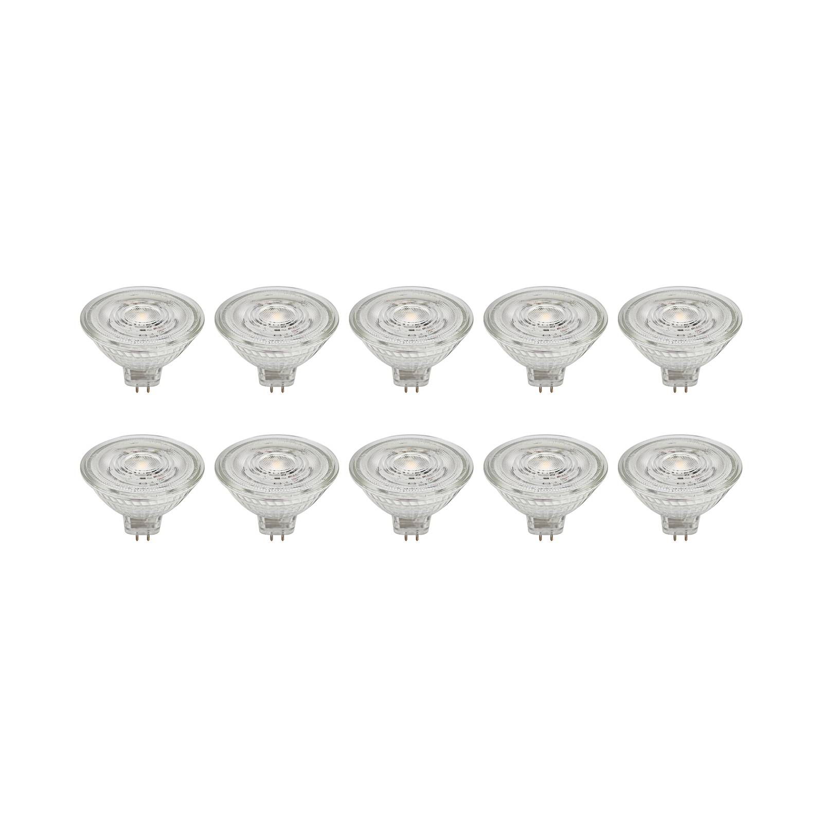 Prios LED-Reflektor GU5,3 4,3W 345lm 36° klar 830 10er-Set von PRIOS