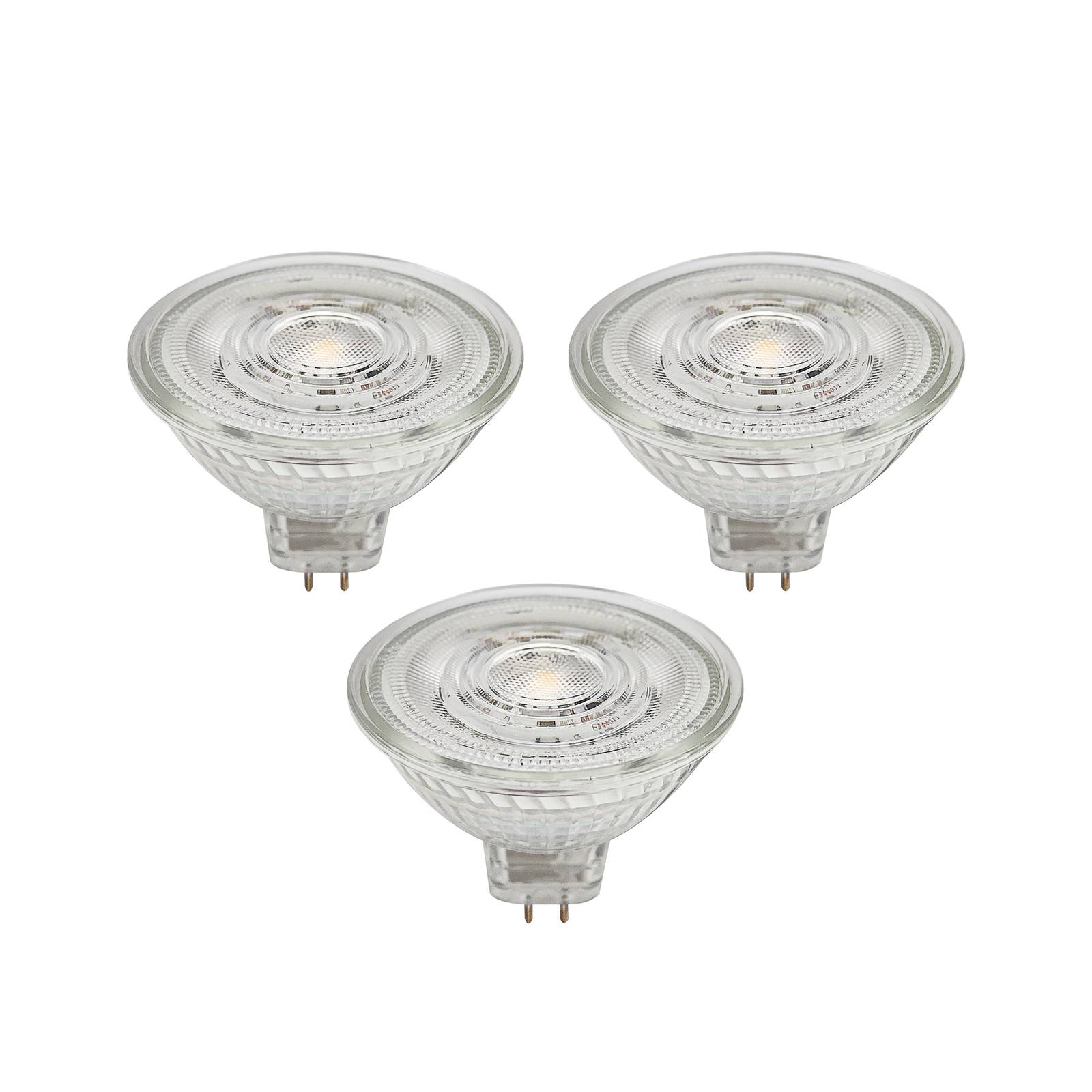 Prios LED-Reflektor GU5,3 4,9W 500lm 36° klar 840 3er-Set von PRIOS