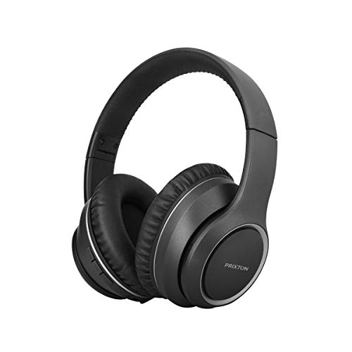 PRIXTON Over-Ear Kopfhörer Live Pro | Wireless-Kopfhörer Drahtlos, Bluetooth 5.0, ANC/ENC-Funktion Geräuschunterdrückung, True Wireless, Noise Cancelling, Mit Abdeckung aus Eva-Material von PRIXTON