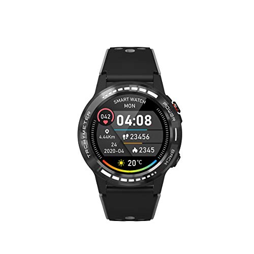 PRIXTON - Smartwatch SW37 - Fitness-Tracker-Uhr - GPS - Multisport-Modus - Pulsmesser - Sprachassistent von PRIXTON