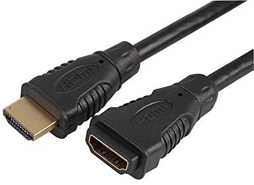 Pro Signal PSG90256 HDMI-Kabel, Stecker auf Buchse, vergoldete Stecker, 3 m von PROSIGNAL