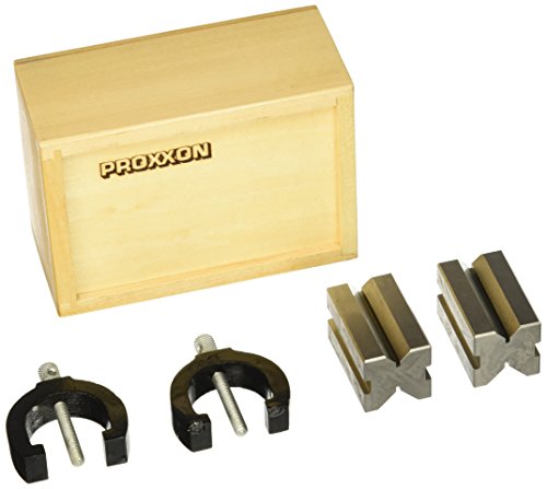 Proxxon 24262 Präzisionsprismen 2 teiliger Satz Länge 50mm x Breite 30mm x 30mm im Holzkasten von PROXXON