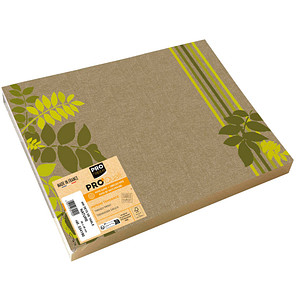 400 PROnappe Platzsets Natur mehrfarbig 30,0 x 40,0 cm von PROnappe