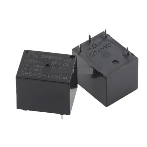 5PCS SRD-S-105DM SRD-S-112DM SRD-S-124DM 4PIN 5PIN 10A 5VDC 12VDC 24VDC Power Relais Austauschbare (JQC) HF3FF(SRD-S-112DM 12V 4PIN) von PRTSWYIY