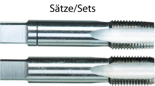 PTG 362181130100 RATIOLINE HSS-G Handgewindebohrer, DIN 2181, Rechts, Vorschneider, Blanke Ausführung, 60° Flankenwnkl, M30 x 1.00mm Gewinde, 22mm Schaft Durchmesser, 90mm Länge von PTG