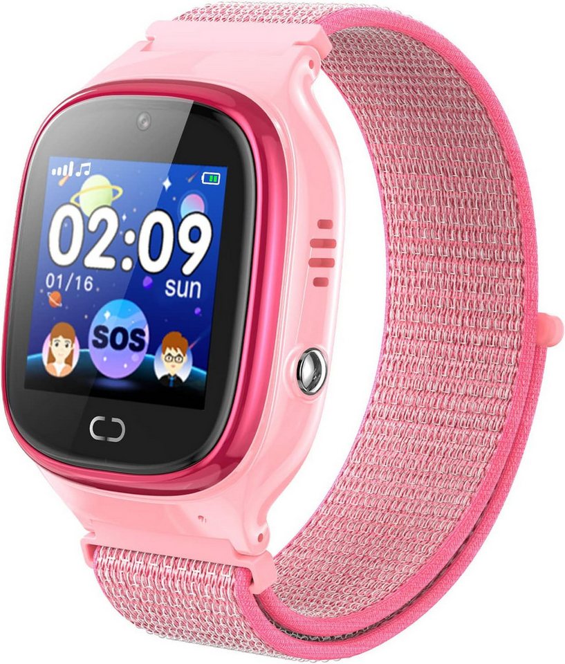 PTHTECHUS Video Player Junge Mädchen Uhr 3-12 Jahre altes Geschenk Smartwatch (1.44 Zoll), mit Zwei-Wege Anruf MP3 Musik Player Spiel Schrittzähler Kamera Wecker von PTHTECHUS