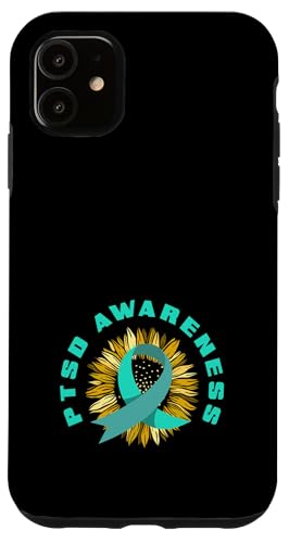 Hülle für iPhone 11 PTSD Bewusstsein Sonnenblumenband Design posttraumatischer Stress von PTSD Awareness Mental Health Advocacy Designs Gift