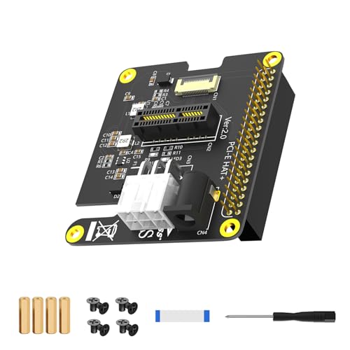 6-poliger PCIE-1X-Adapter mit Kabel, externe 12-V-Stromversorgung, 40-polige GPIO-Header-Steckverbinder für Entwicklung von PURFUU