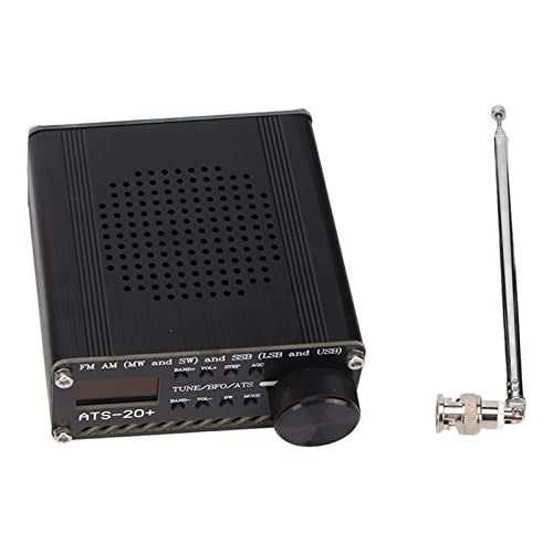 ATS 20+ Plus Radio Receiver, FM AM LW SW SSB Full Band Radio Receiver, Tragbarer Handradio-Recorder mit Lautsprecher und Antenne, für Globalen FM-Rundfunkempfang von PUSOKEI