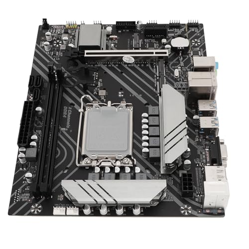 B760M4 Gaming Plus Motherboard, B760M4 ATX Gaming Motherboard DDR4, Dual M.2 Slot PCIE 4.0 1000Mbps USB3.2 Gen1 Gaming Motherboard für LGA 1700 von PUSOKEI