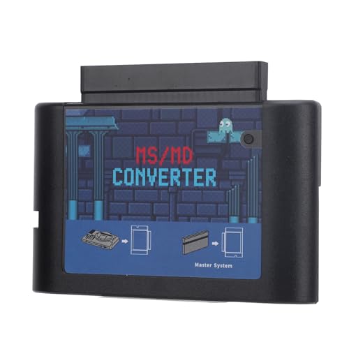MS-zu-MD-Spielkartenkonverter, MS-zu-MD-Konverter, Game-Video-Kassettenkonverter, Game Writer-Kartenkonverter für Retron 5 3 2 für Mega Drive für Genesis (Black) von PUSOKEI