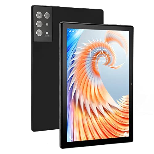 PUSOKEI 10,1 Zoll Tablet für12, Octa Core CPU, 8 GB RAM, 256 GB ROM, 2,4 G 5 G WLAN, Schnelles Aufladen, FHD Tablet (EU-Stecker) von PUSOKEI