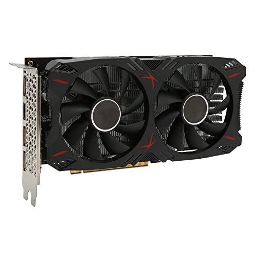 PUSOKEI GTX1060 6 GB GDDR5-Grafikkarte, 192-Bit-PC-Grafikkarte, 3 -HD-Multimedia-Schnittstelle, 4K, PC-GPU-Grafikkarte mit 2 Lüftern, Hochleistungs-Gaming, 1620 MHz GPU-Geschwindigkeit von PUSOKEI