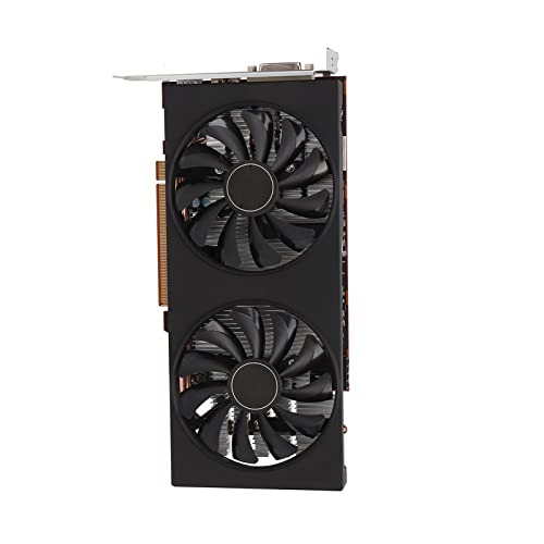 PUSOKEI RX5500 XT Desktop Grafikkarte, 8 GB GDDR6 256 Bit PCIE 4.0 Gaming Grafikkarte, Unterstützt DirectX 12, DVIHDMI, Gaming Grafikkarten mit Zwei Lüftern, für von PUSOKEI