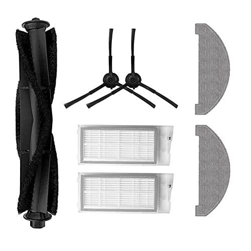 PVUVTNAHW Neue Mopp-Tücher Staubbeutel Hauptbürste Seitenbürstenfilter kompatibel for ROIDMI EVE. Plus-Staubsauger-Ersatzteile(Set-12) von PVUVTNAHW