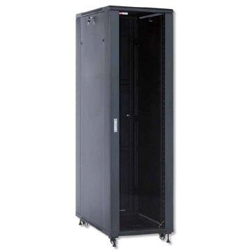 PW WP WPN-RNA-42808-B Freistehend Rack 42U schwarz – Regale (freistehend, 42U, 800 kg, Schwarz, Stahl, 48,3 cm (19 Zoll)) von PW