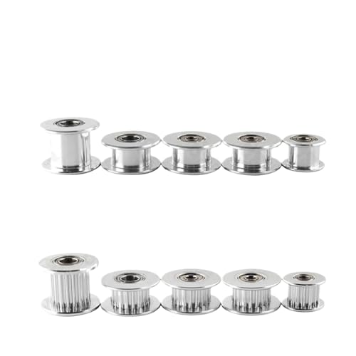 GT2 Idler Timing -Riemenscheibe 16/20 Zahn Aluminiumgetriebe mit 3/5 -mm -Bohrung und 6/10 -mm -Zähnebreite kompatibel mit verschiedenen 3D -Druckern(50PCS) von PYASJRAV