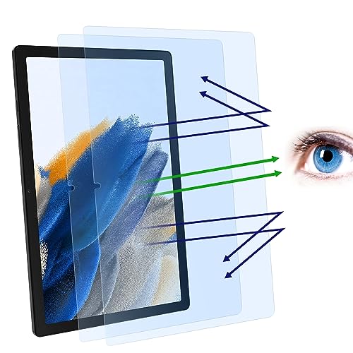PYS Anti Blaulicht Schutzfolie für Samsung Tab A8 Tablet 10,5 Zoll Anti Glare Kratzfest Blaulichtblock um Augen zu Schutzen 2 Stück von PYS