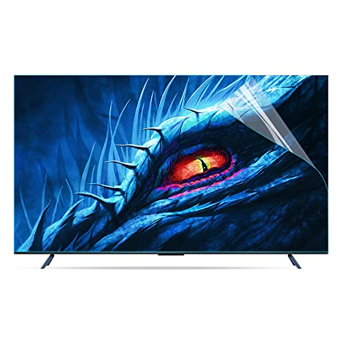 Klemmrahmen BTV-Displayschutz TV-Bildschirmschutz von LCD für 55-75 Zoll, matt Antireflex/staubdichte Filterfolie und Anti-Strahlungsgeschwindigkeit bis zu 79,8%(60in1327x749mm) von PZOFERLIN