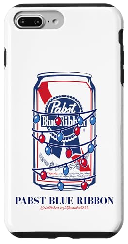 Hülle für iPhone 7 Plus/8 Plus Pabst verpackt in Weihnachtsbeleuchtung von Pabst Blue Ribbon