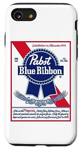 Hülle für iPhone SE (2020) / 7 / 8 Pabst Fashion Label – Vintage Blue Ribbon Artwork von Pabst Blue Ribbon