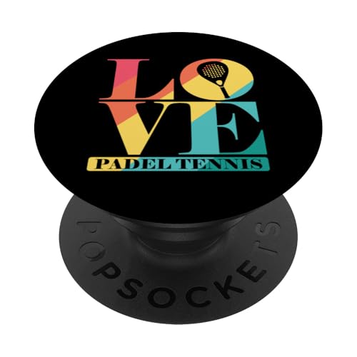 Ich liebe Padel-Tennis PopSockets Klebender PopGrip von Padel Paddle Paddle Ball sports Setback game Ball