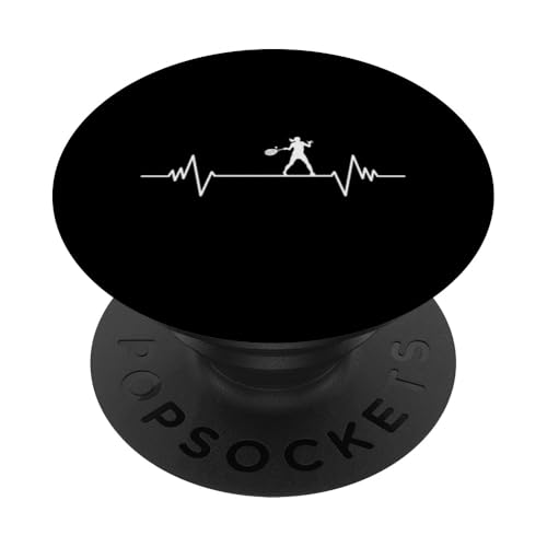 Padel Heartbeat Line PopSockets Klebender PopGrip von Padel Paddle Paddle Ball sports Setback game Ball