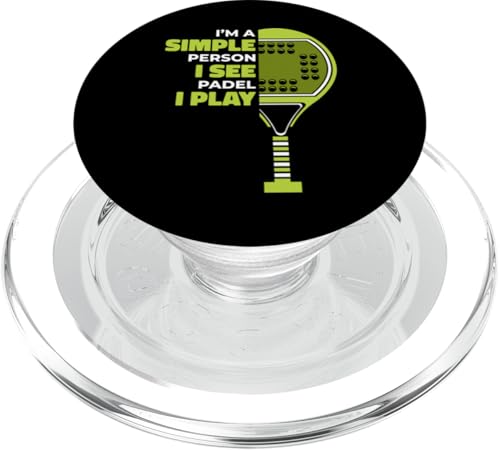 I'm A Simple Person Paddleball Paddle Tennis Padel PopSockets PopGrip für MagSafe von Padel-Tennis Paddle Tennis Padelspieler Geschenke