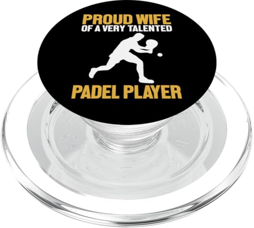 Proud Wife Of A Padel Player Paddleball Paddle Tennis Padel PopSockets PopGrip für MagSafe von Padel-Tennis Paddle Tennis Padelspieler Geschenke