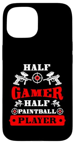 Hülle für iPhone 15 Half Gamer Half Paintball Player von Paintball Spieler Design Gruppensport