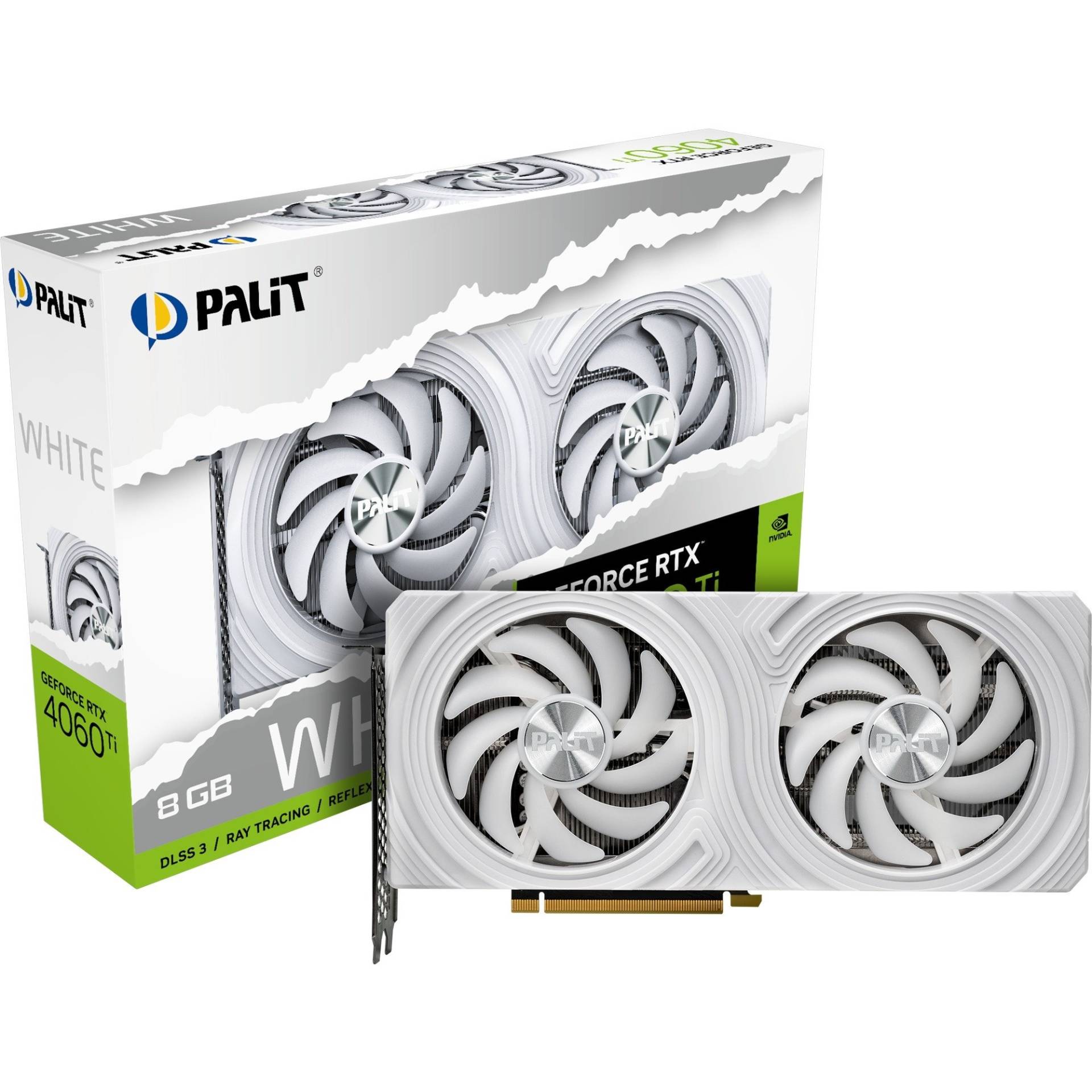 GeForce RTX 4060 Ti White, Grafikkarte von Palit