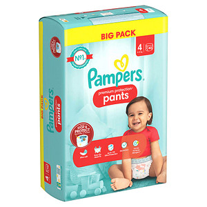 Pampers® Windeln premium protection™ BIG PACK Größe Gr.4 (9-15 kg) für Babys und Kleinkinder (4-18 Monate), 40 St. von Pampers®