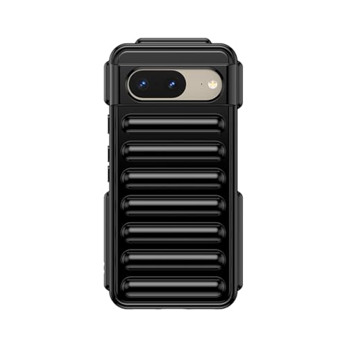 PanXCase Hülle für Google Pixel 8 - HandyHülle Neues Modell Fullbody Airbag Stoßfest Resistente Puffer Weiche TPU Bumper Schutzhülle Case Cover (Schwarz) von PanXCase