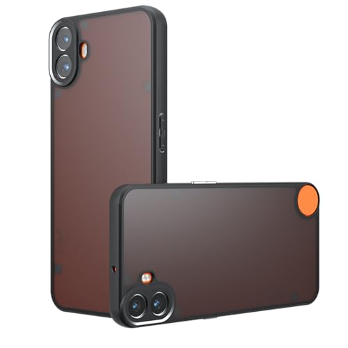 PanXCase Matt Hülle für CMF Phone/CMF Phone 1 - Dünn Fit Translucent Matte Handyhülle Stoßfest rutschfest Kratzfest Anti-Fingerprint Bumper Schutzhülle (Schwarz) von PanXCase