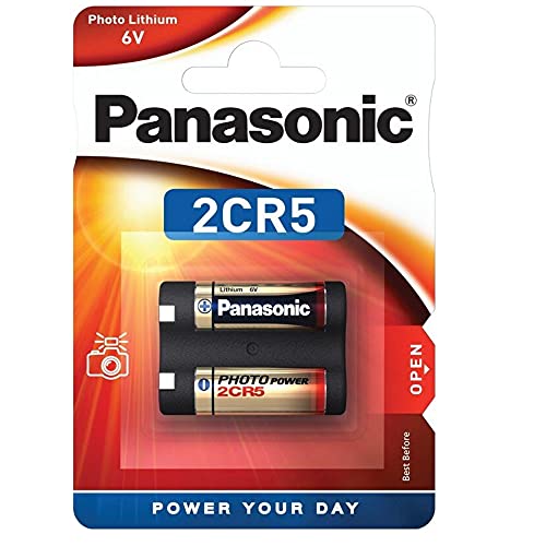 Panasonic 2CR5 2CR5M DL245 Lithium-Akku, für Kameras, 6 V von Panasonic