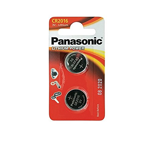 Panasonic CR2016 Münze Batterie Pack Menge x 2 / Lithium 3V / Uhren / Taschenlampen / Auto Fob / Taschenrechner / Kamera / EJC Avenue von Panasonic