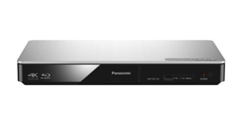Panasonic DMP-BDT185EG 3D Blu-ray Player (4K Upscaling, DLNA, VoD, HDMI-Steuerung, USB, MKV-Playback) silber von Panasonic