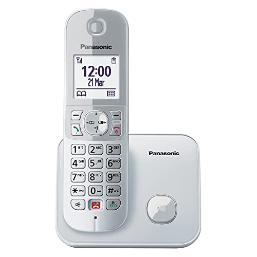Panasonic Dual-Micro/Nano KX-TG6851GS Schnurlostelefon (Bis zu 1.000 Telefonnummern sperren, übersichtliche Schriftgröße, lauter Hörer, Voll-Duplex Freisprechen) perl-silber von Panasonic