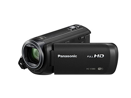 Panasonic HC-V380EG-K Full HD Camcorder (Full HD, 50x optischer Zoom, 28 mm Weitwinkel, optischer 5-Achsen Bildstabilisator Hybrid OIS+, WiFi) schwarz von Panasonic