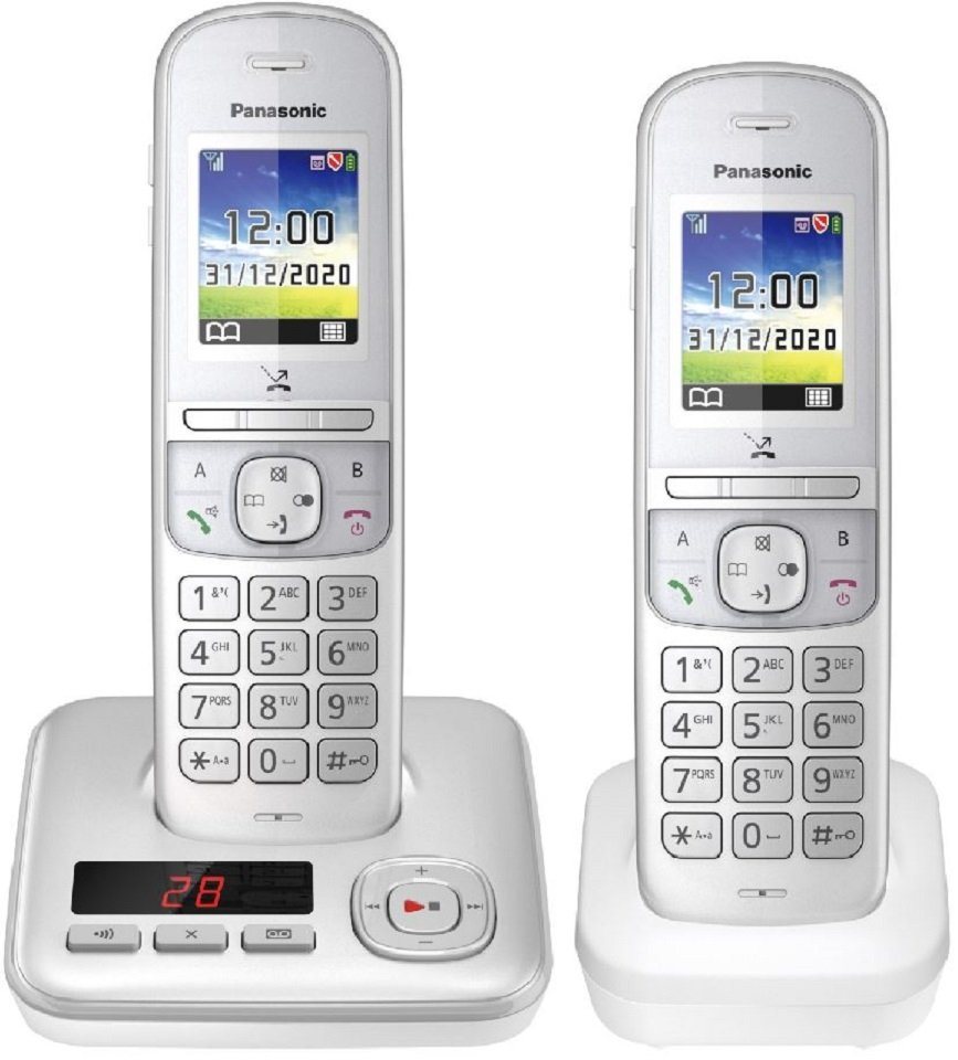 Panasonic KX-TGH722GG Silber Schnurloses DECT-Telefon von Panasonic