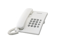 Panasonic KX-TS500, Analoges Telefon, Kabelgebundenes Mobilteil, Freisprecheinrichtung, Weiß von Panasonic