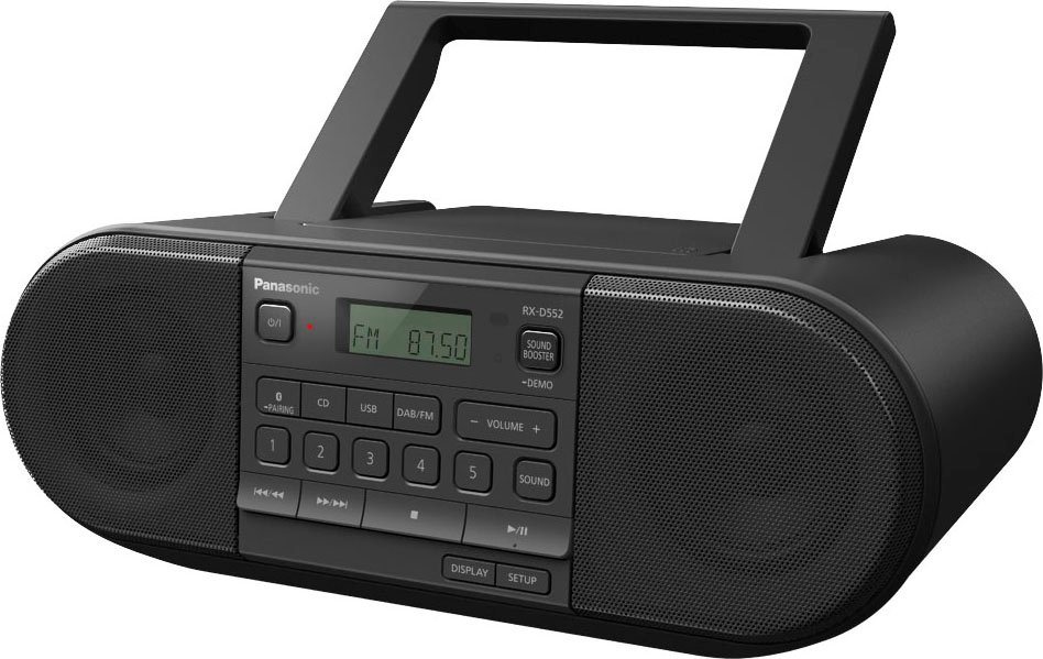 Panasonic RX-D552E-K CD- Boombox (Digitalradio (DAB), FM-Tuner, UKW mit RDS, 20 W) von Panasonic