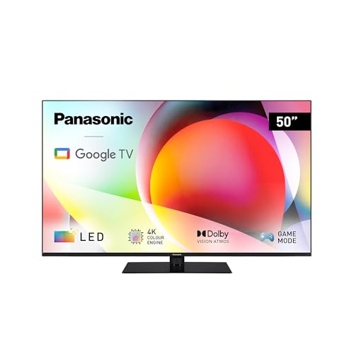 Panasonic TN-50W70AEZ, W70-Serie 50 Zoll 4K Ultra HD LED Smart TV, 2024, Google Assistant, Chromecast, Dolby Vision & Atmos, Gaming-Modus, Bluetooth, für EIN außergewöhnliches visuelles Erlebnis von Panasonic