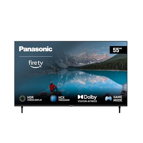 Panasonic TX-55MXW834, 55 Zoll 4K Ultra HD LED Smart TV, High Dynamic Range (HDR), Dolby Atmos & Dolby Vision, Fire TV, Prime Video, Alexa, Netflix, Game Modus, Schwarz von Panasonic