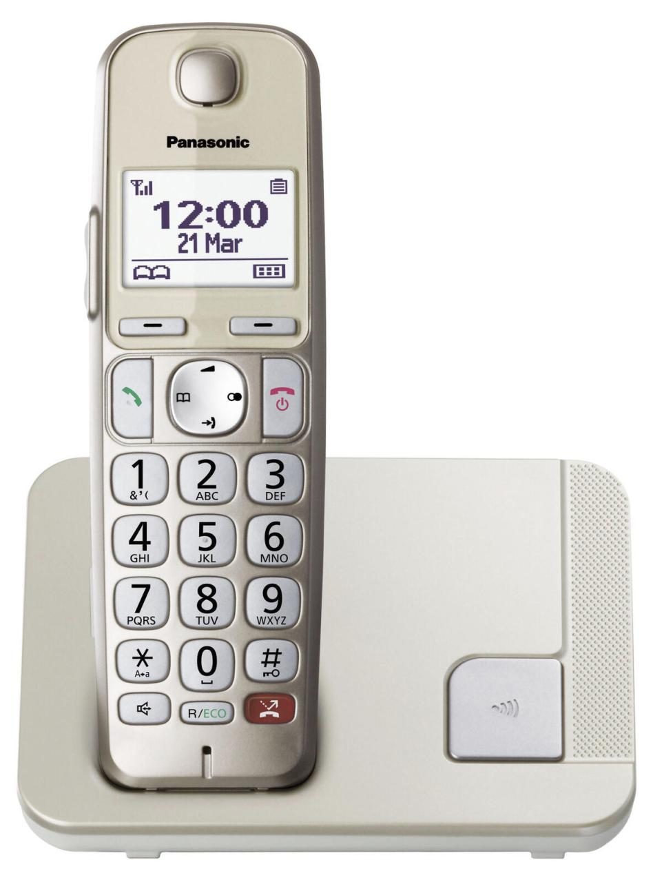 Panasonic Schnurloses Telefon KX-TGE250GN champagner von Panasonic