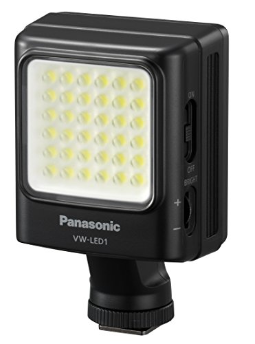 Panasonic VW-LED1E-K LED Videoleuchte (geeignet für Camcorder/LUMIX Kamera) schwarz von Panasonic