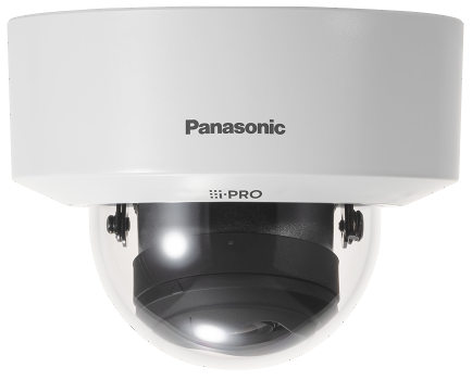 Panasonic i-Pro WV-S2236L - Netzwerk-Überwachungskamera - Kuppel - Innenbereich - vandalismusgeschützt - Farbe (Tag&Nacht) - 2048 x 1536 - 1080p - motorbetrieben - Audio - Composite - LAN 10/100 - MJPEG, H.264, H.265 - DC 12 V / PoE Class 0 von Panasonic