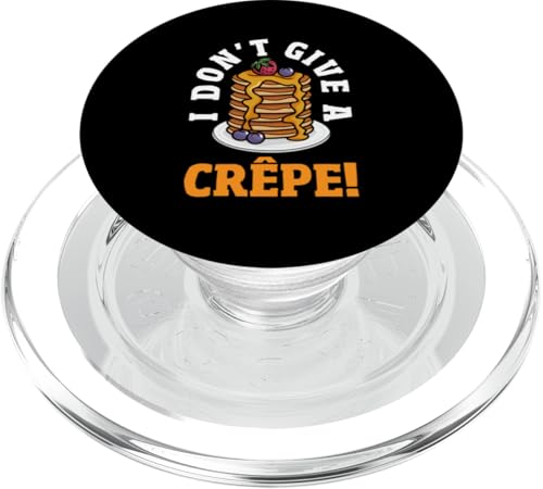 Ich gebe keinen Crêpe! Lustiger Pfannkuchen PopSockets PopGrip für MagSafe von Pancake Lover Apparel & Gifts